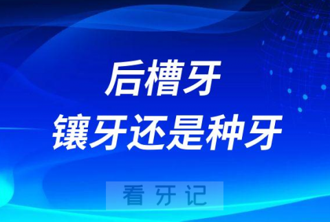 后槽牙适合镶牙还是种牙好