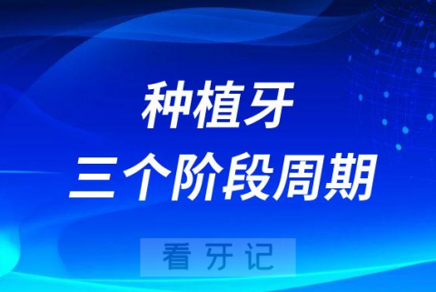 种植牙手术三个阶段周期整理