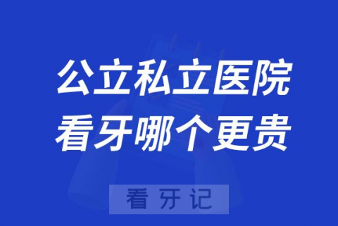 公立医院私立医院看牙哪个更贵