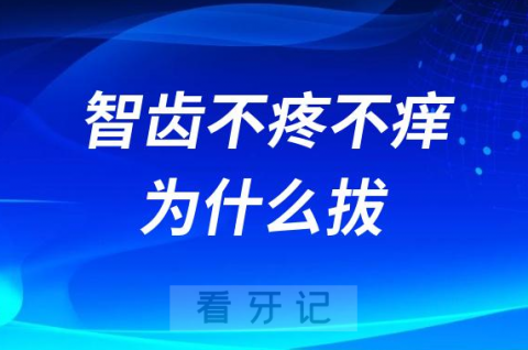 智齿不疼不痒为什么要拔智齿