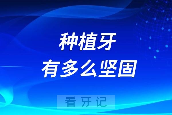 种植牙和真牙哪个更坚固？