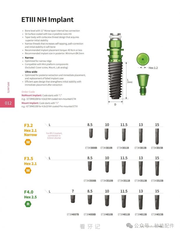 皓圣HOSSEN 种植体介绍