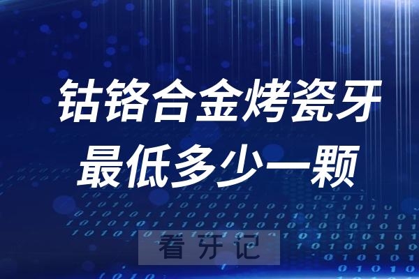 钴铬合金烤瓷牙最低多少钱一颗（公立私立价格对比）