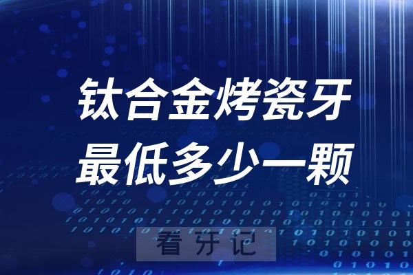 钛合金烤瓷牙最低多少钱一颗（公立私立价格对比）